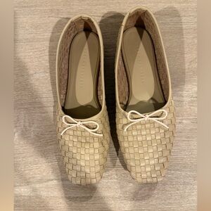 Freda Salvador Beige Woven Flats